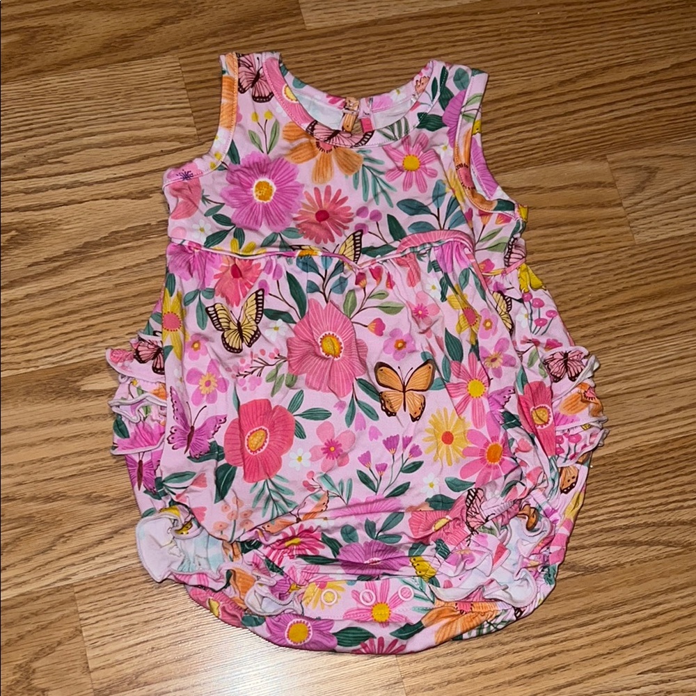 Little Sleepies Butterfly Blooms Ruffle Bubble